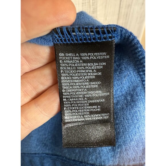 The North Face Men’s Small Canyon Flats Fleece Jacket Blue Heather Full Zip - Picture 4 of 6